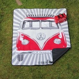 Picknick Kleed | VW T1 Camper | Rood (Waterdicht)