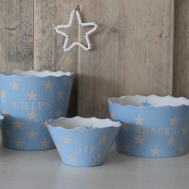 Dip Kom Stars Licht Blauw Krasilnikoff