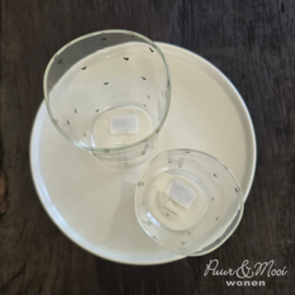Drinkglas M Hearts all Over | Natural Shape | 300 ml | Bastion Collections