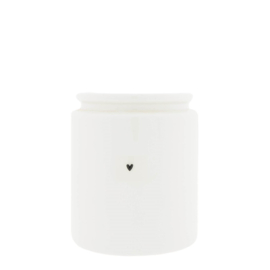 Jar with Heart Black | Small | Bastion Collections