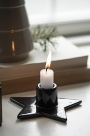 Candleholder Star | Black | voor kaars Ø: 2,2 cm | IB Laursen