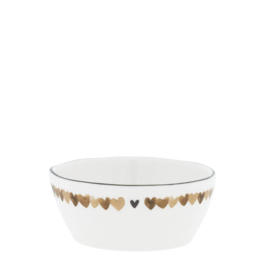 Saus Bowl Hearts allround | Ø: 9,5 cm | Brown | Bastion Collections