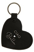 Sleutelhanger Heart | Ciao Bella | Zwart | Bastion Collections