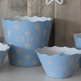 Dip Kom Stars Licht Blauw Krasilnikoff