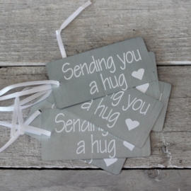 Zinken Label "Sending you a hug ♥"