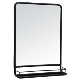 Spiegel met Plank | Zwart Metaal | IB Laursen | Alleen Afhalen