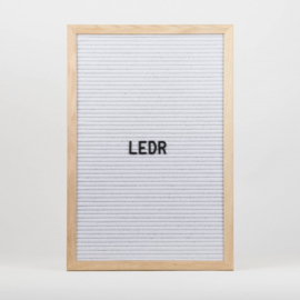 Letterboard L | 30 x 45 | Wit - Hout
