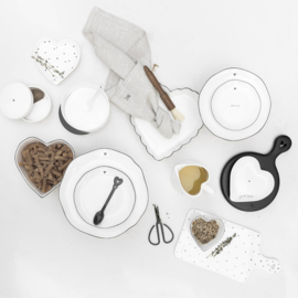 Spoon Holder Hearts | Wit/Zwart | Bastion Collections