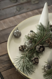 Kerstballen Mini Metal Chips | Grey | Zakje 8 stuks | IB Laursen