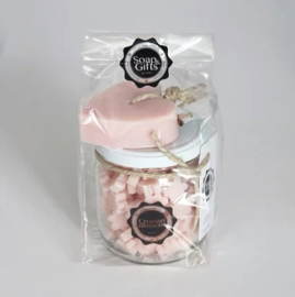 Soap & Giftset | Croatian Blossom | Pot Minizeepjes & Zeephanger Hart