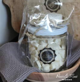 Soap & Giftset | Clean Cotton | Pot minizeepjes & Zeephanger Mandela