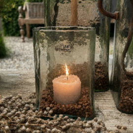 Windlicht Jules Small | Antiekglas | 22 x 15 cm | Puur wonen