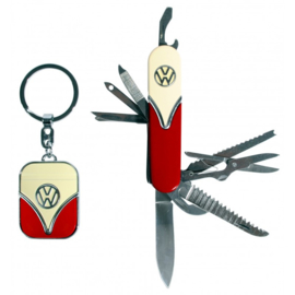 VW | Giftset | Luxe Zakmes & Sleutelhanger | Tijdelijk Uitverkocht