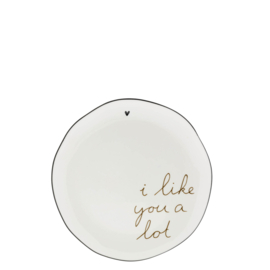 Gebakschotel | I like you a Lot | Ø:16 cm | Caramel | Bastion Collections