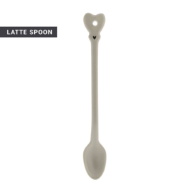 Lepel Latte | 18,5 cm | Matt Titane | Bastion Collections