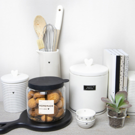 Voorraadpot Siliconen Deksel | Small | Zwart | Kitchen ♥ Collect them All | Bastion Collections