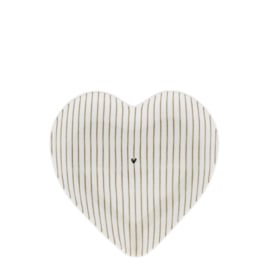 Spoon Holder Heart Stripes | Caramel | Bastion Collections