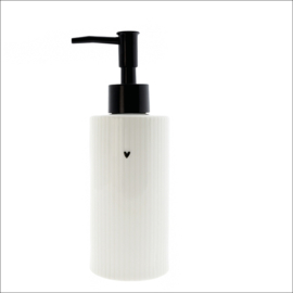 Soap Dispenser Relief | Wit/Zwart | Bastion Collections