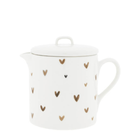 Theepot Little Hearts | Brown | Bastion Collections