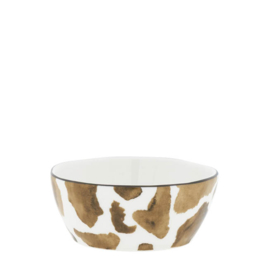 Saus Bowl  Cow Print | Ø: 9,5 cm | Brown | Bastion Collections