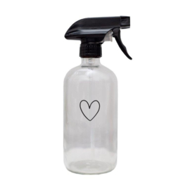 Sprayflacon Glas Hart Zwart | 500 ml | Eulenschnitt