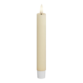 LED Dinner Candle set 2 stuks | Cream | Ø:2,2 x 15 cm | Deluxe Homeart
