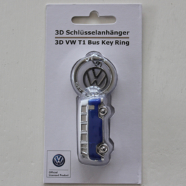 VW T1 Bus | 3D Sleutelhanger | Blauw