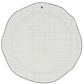 Dinner Plate Stripes | Wit/Zwart | 27 cm | Bastion Collections