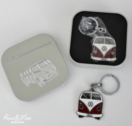 VW T1 Bus | Sleutelhanger Metaal | Rood