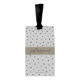 Gift Bag met Pepermunt Hartjes | Just Married | Bastion Collections