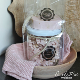 Soap & Giftset | Wild Roses | Pot Minizeepjes & Zeephanger Mandela