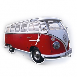 VW Classic | Wandklok | Rood