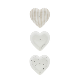 Spoon Holder Hearts | Wit/Zwart | Bastion Collections