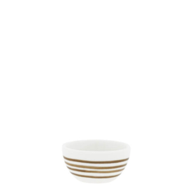 Bowl Mini | Brown Stripes | Ø:6 x 3 cm | Bastion Collections