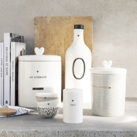 Voorraadpot My Storage | Large 1400 ml | Wit/Zwart | Bastion Collections