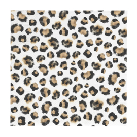 Servetten Leopard | Large | 20 pcs 16,5 x 16,5 cm | Bastion Collections