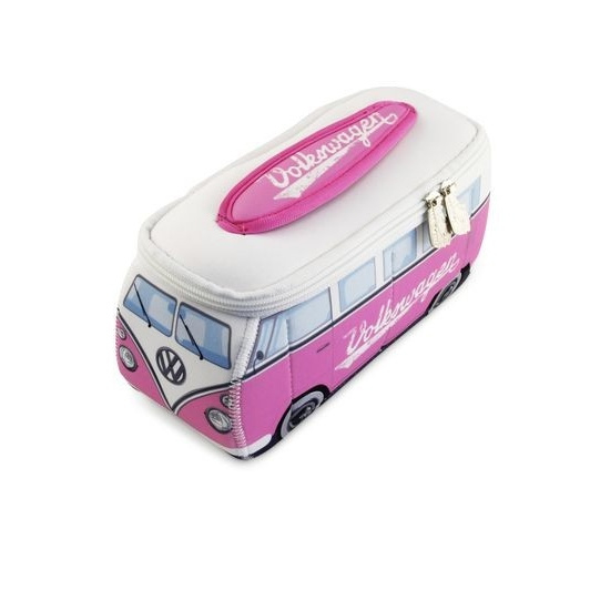 VW Bus | Lunchtas - Toilettas | Small | Roze