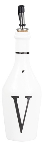 Vinegar Fles | Wit/Zwart | Bastion Collections