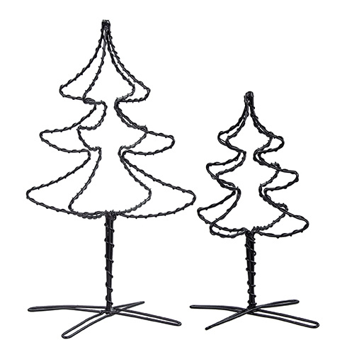 Kerstboom Draad Zwart | Large 20 cm | Bastion Collections