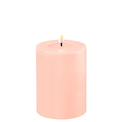 LED Kaars Light Pink | Ø:7,5 x 10 cm | Deluxe Homeart