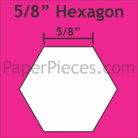 Hexagonnen 5/8" Paper Pieces