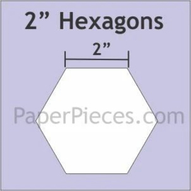 Hexagonnen  2" Paper Pieces