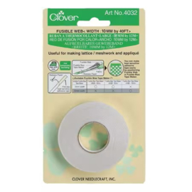 Clover fusible web/biais tape 10 mm, 12 meter