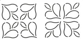 Quilt Stencil Mini Designs 7,6 cm