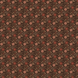 Floral Toss R101075D - Brown