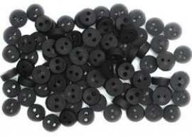 Tiny black buttons