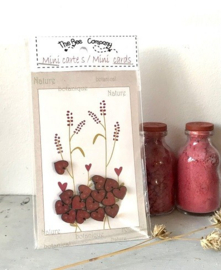 Mini red heart buttons - TM2B