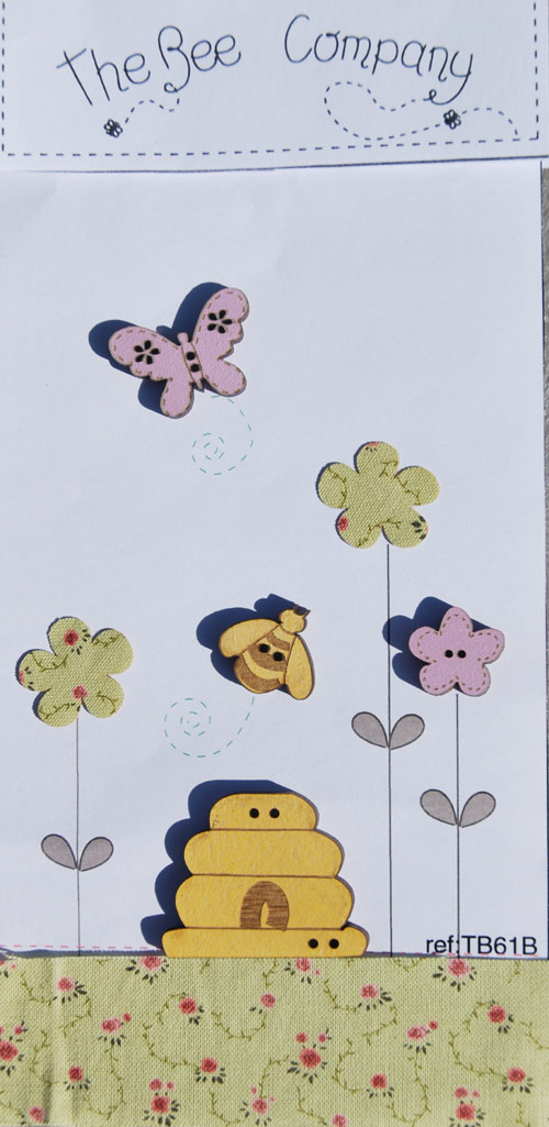 Bee, Beehive & Flowers - TB61B
