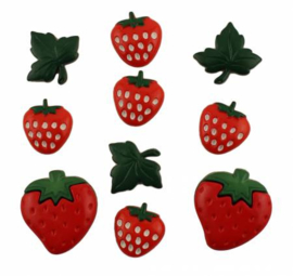 Buttons Galore Strawberry Fields Button bag