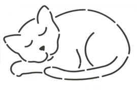 Quilt Stencil Catnapper 12,7 x 7,6 cm